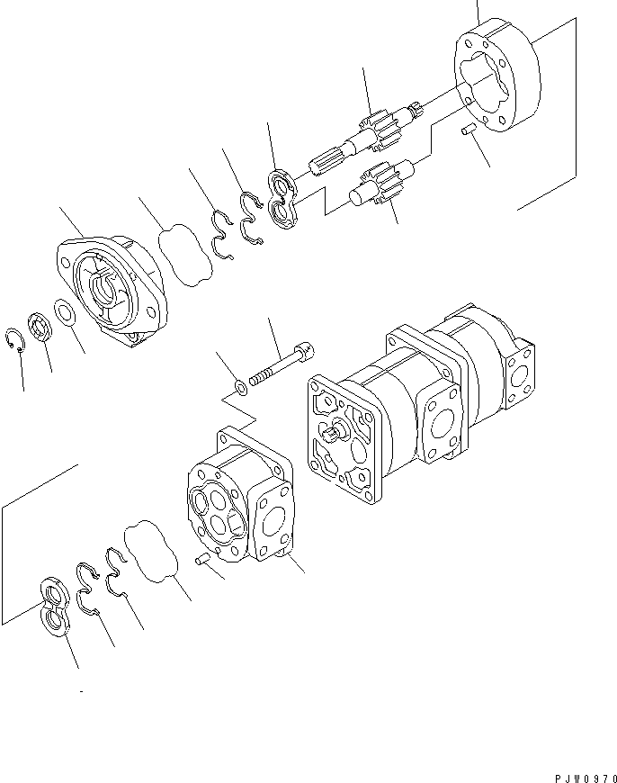 PUMP ASS'Y (SAR63) 705-24-36210 KOMATSU