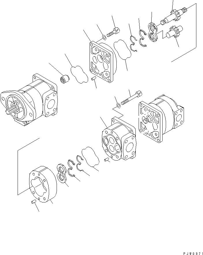PUMP ASS'Y (SAR40) 705-12-32430 KOMATSU