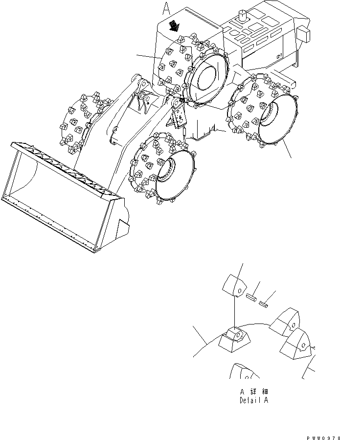 Пружинный штифт 41K-09-H0010 KOMATSU