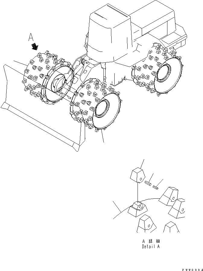WHEEL ASS'Y,STEEL 41L-30-H1110 KOMATSU