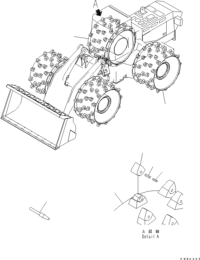 Палец 41K-30-H1010 KOMATSU