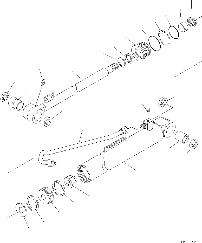 CYLINDER GROUP,DUMP (\8\707-00-X7050) KOMATSU