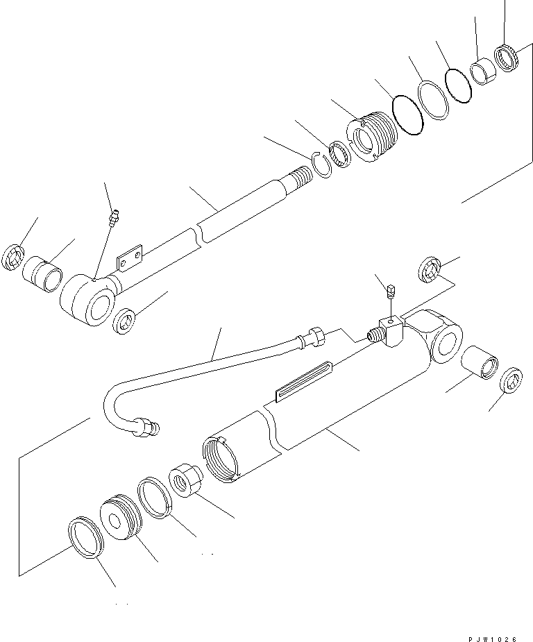 CYLINDER GROUP,DUMP (\8\707-00-X7220) KOMATSU