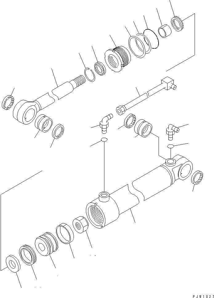 CYLINDER GROUP,ANGLE¤ L.H. (\8\707-00-X7580) KOMATSU