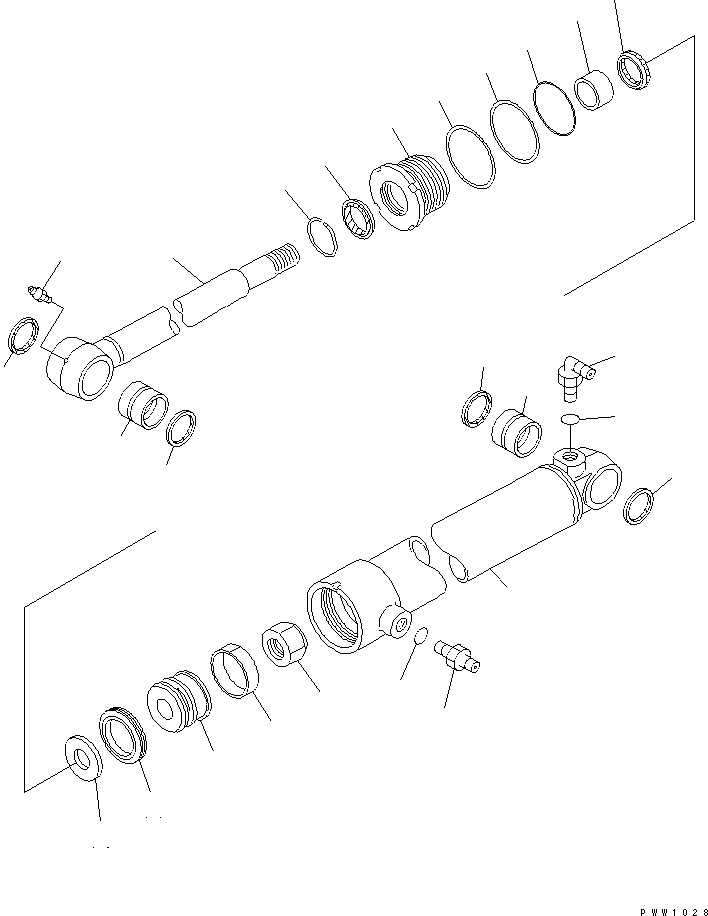 Группа цилиндра (\8\707-00-X7600) KOMATSU