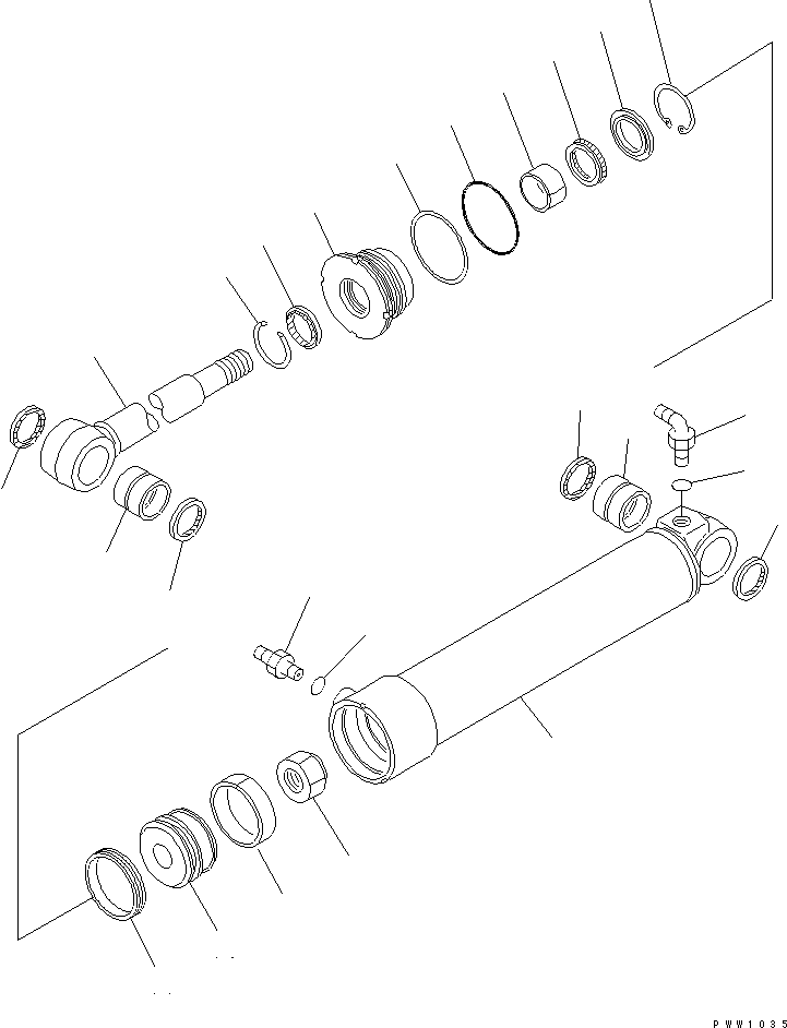 SERVICE KIT,ANGLE CYLINDER 707-99-32320 KOMATSU