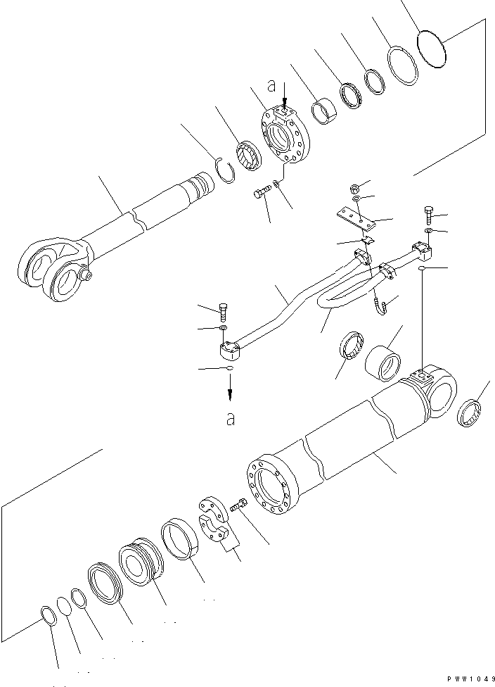 CYLINDER GROUP,LIFT (\8\707-01-X7121) KOMATSU