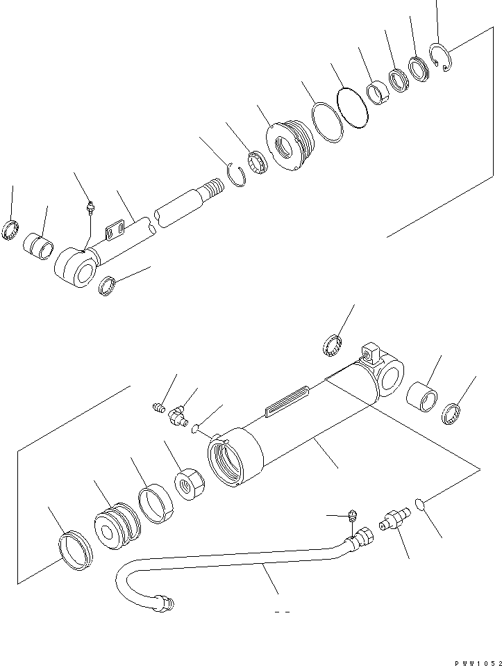 CYLINDER GROUP,DUMP (\8\707-00-X7210) KOMATSU