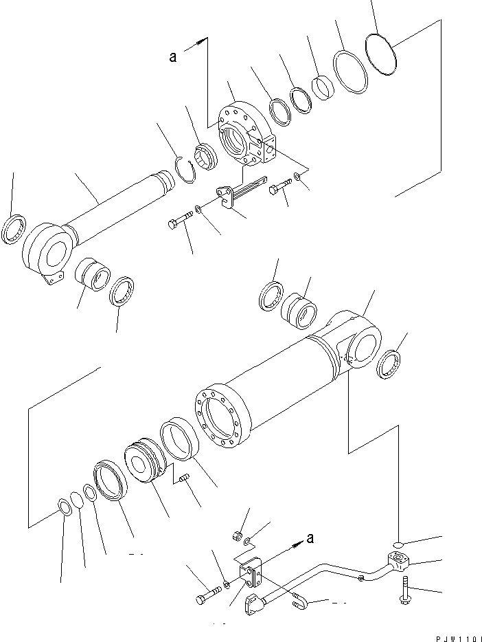 Опорное кольцо (комплект) \0\07001-05120 KOMATSU
