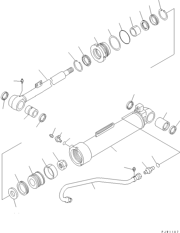 CYLINDER GROUP,DUMP (\8\707-00-X7060) KOMATSU