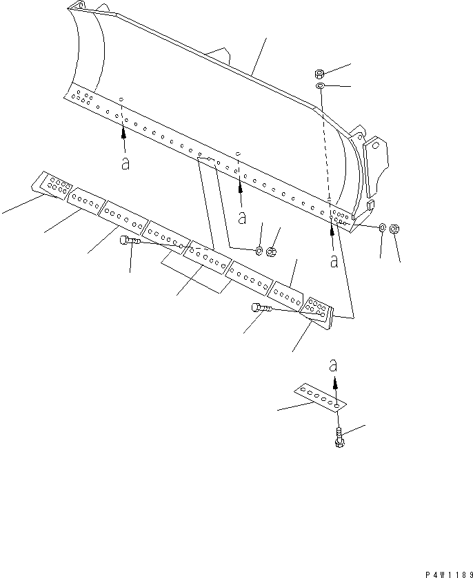 BLADE REWORK 41F-70-15510 KOMATSU