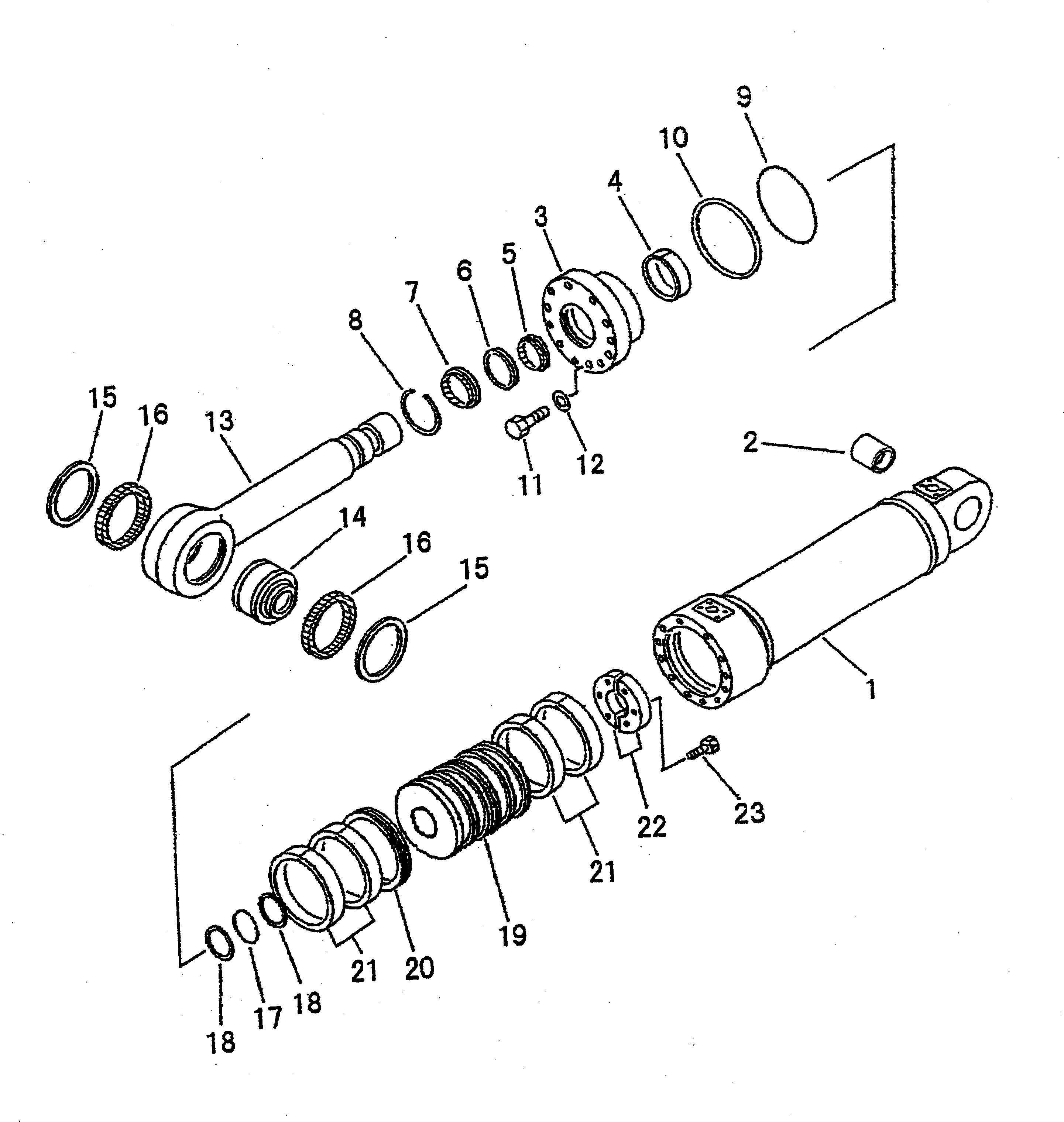 CYLINDER ASS'Y,TILT 707-01-02680 KOMATSU