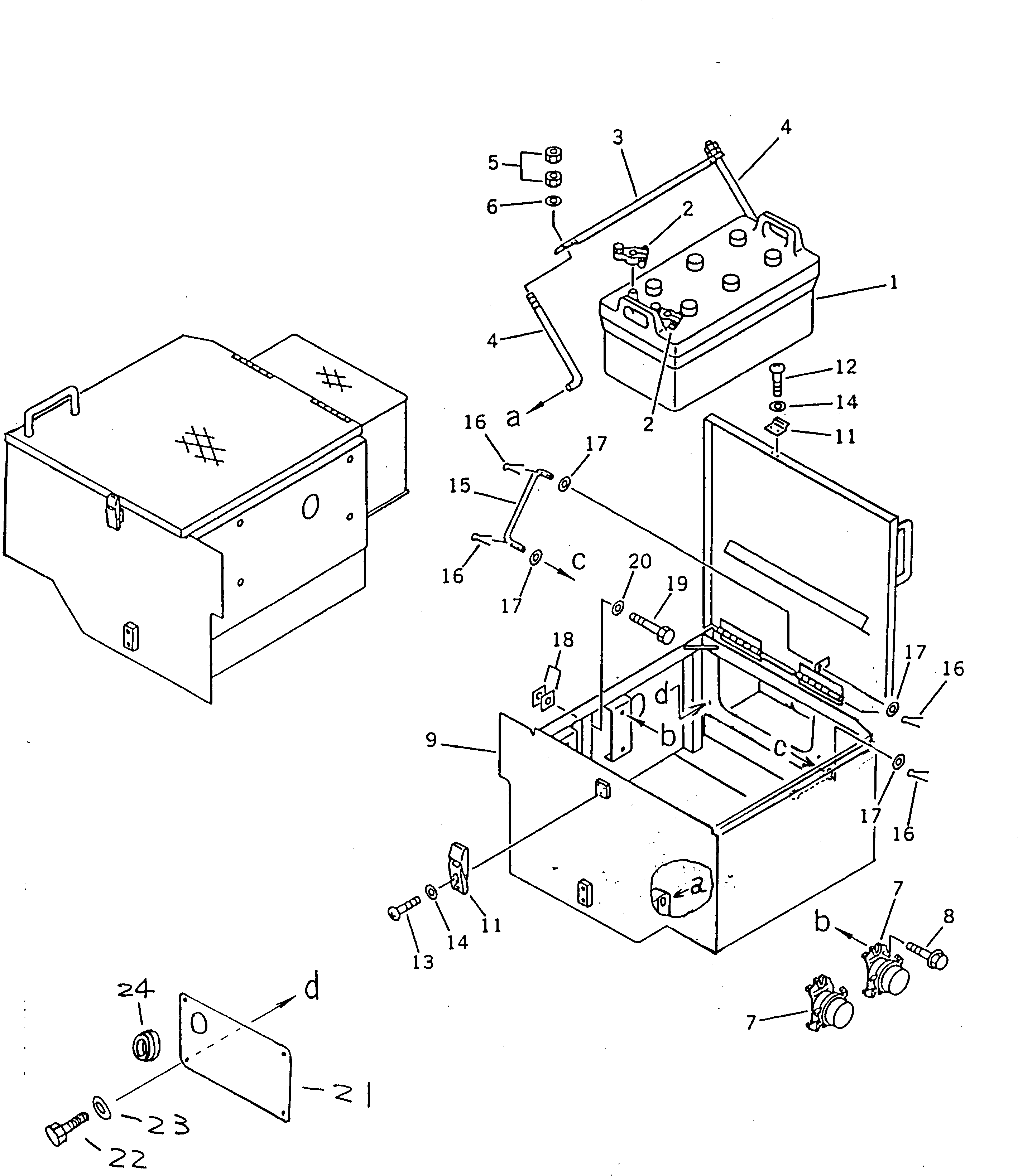 BOX,L.H. 428-06-14110 KOMATSU