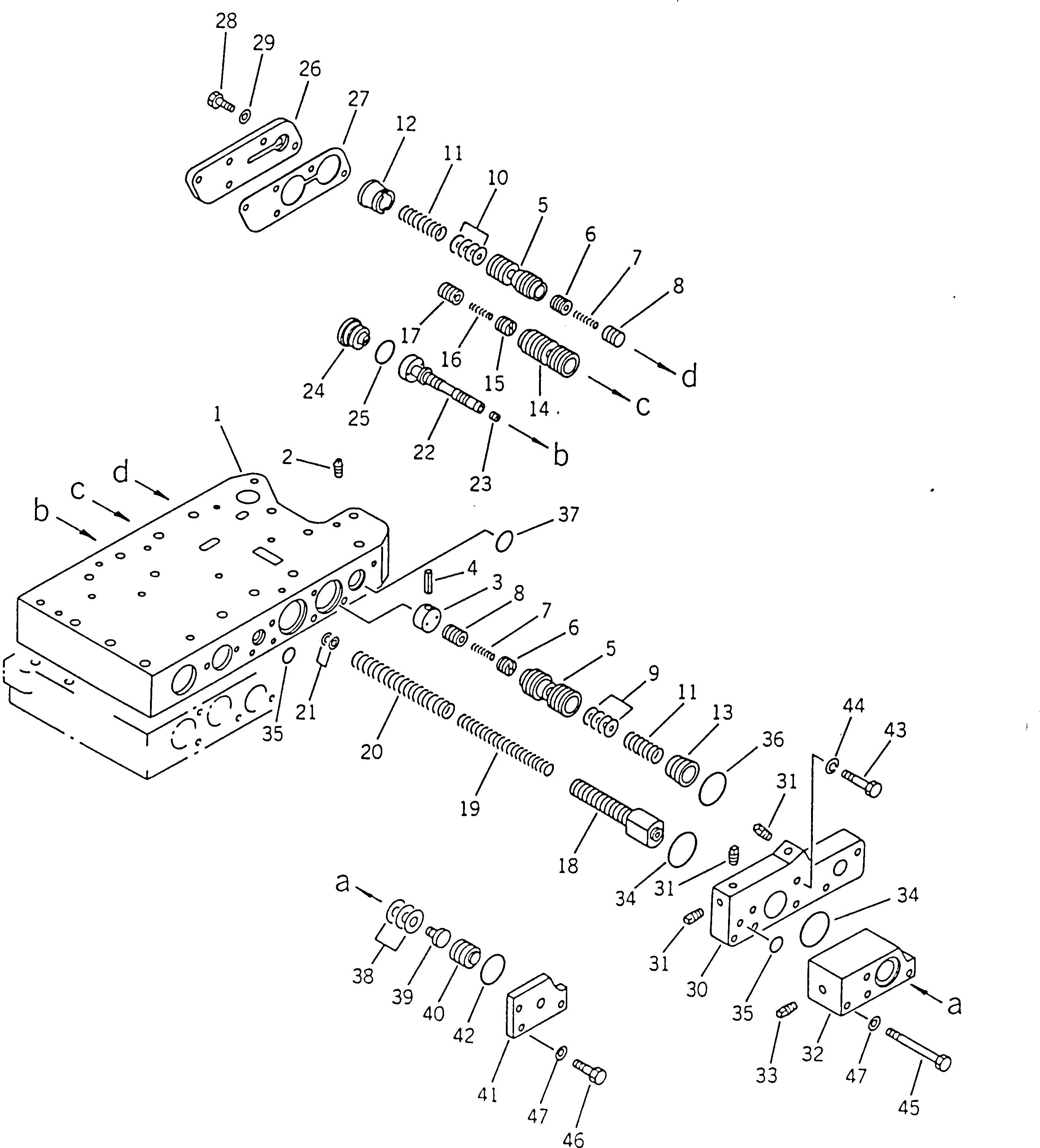Управляющий клапан в сборе 428-15-00310 KOMATSU