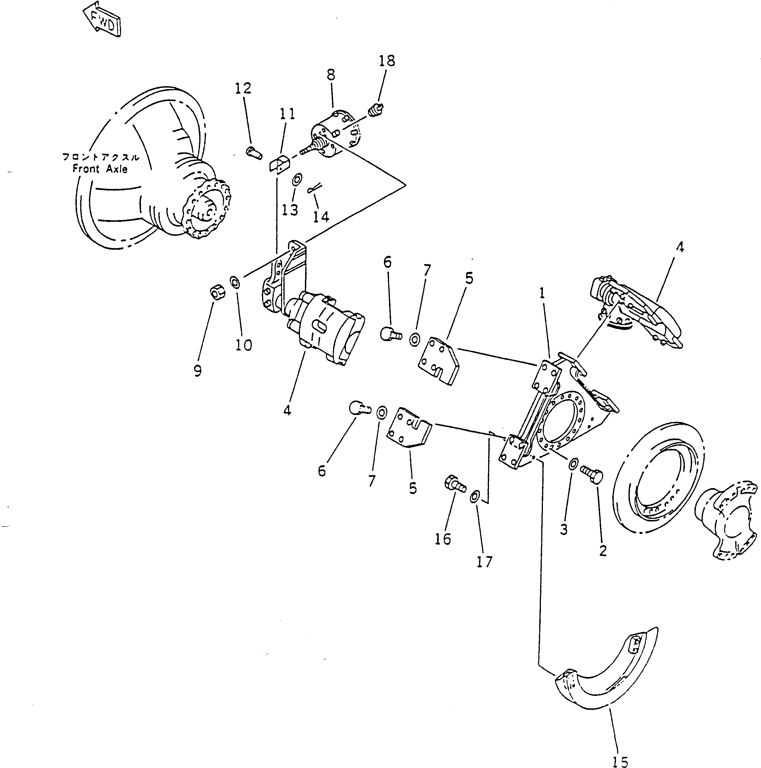BRAKE ASS'Y,PARKING 428-32-19000 KOMATSU