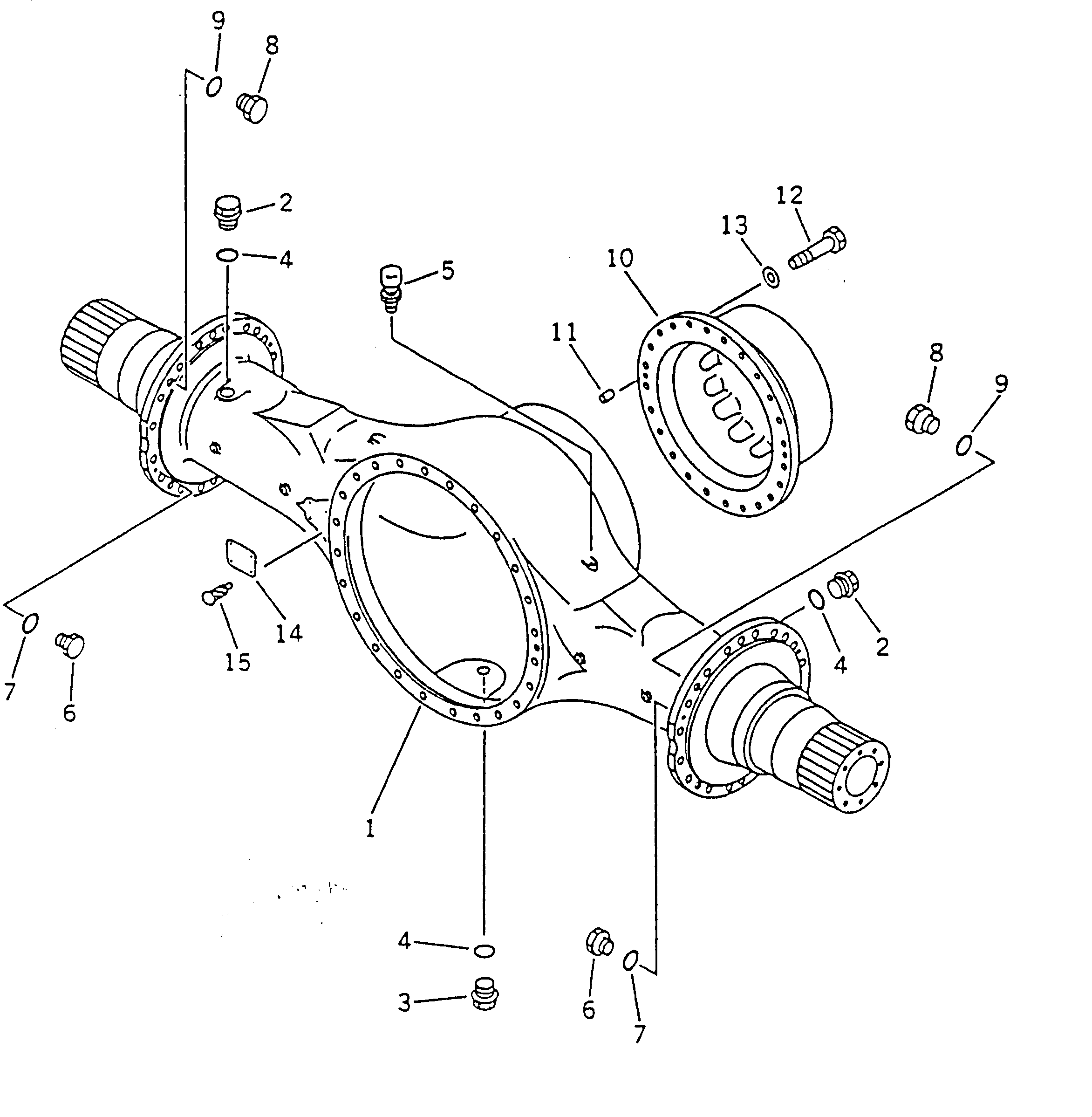 REAR AXLE ASS'Y 428-23-10050 KOMATSU