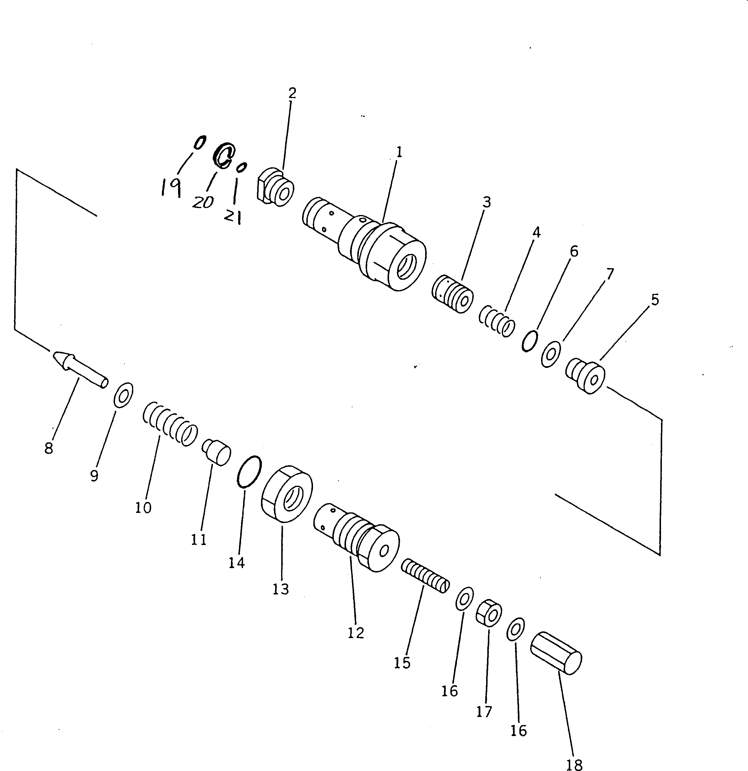 Клапан в сборе, предохранительный 700-94-59000 KOMATSU