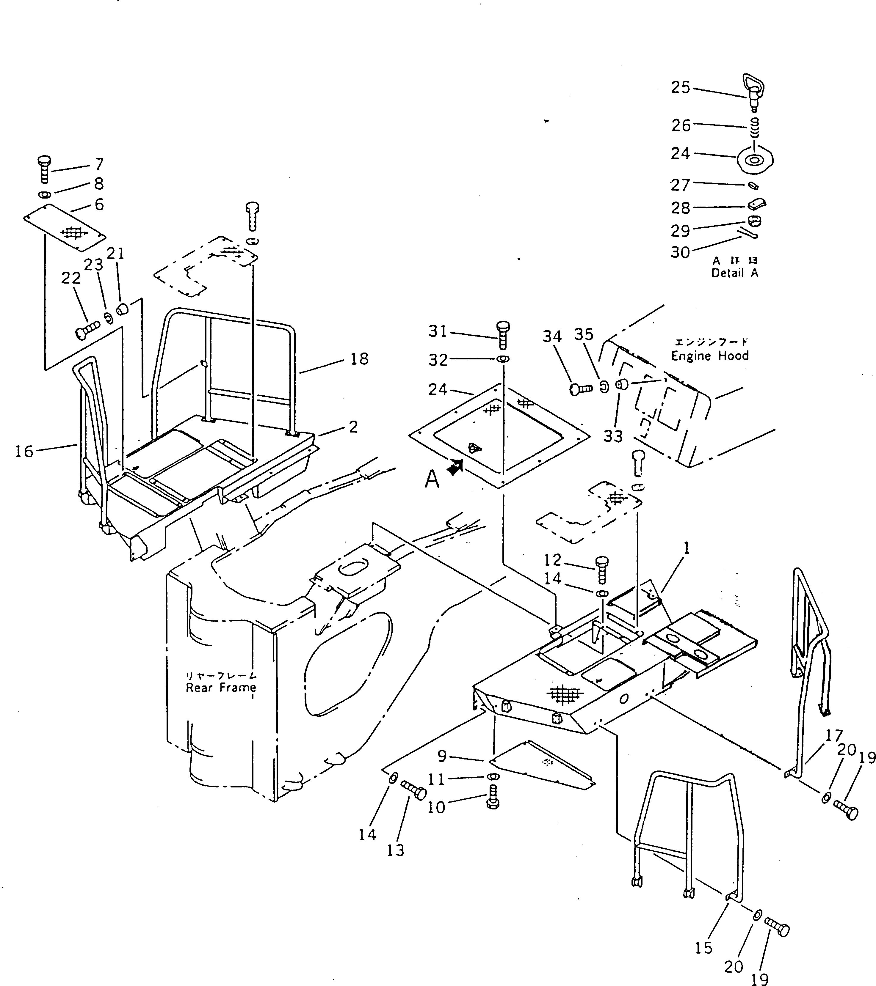 FLOOR,L.H. 428-54-12660 KOMATSU