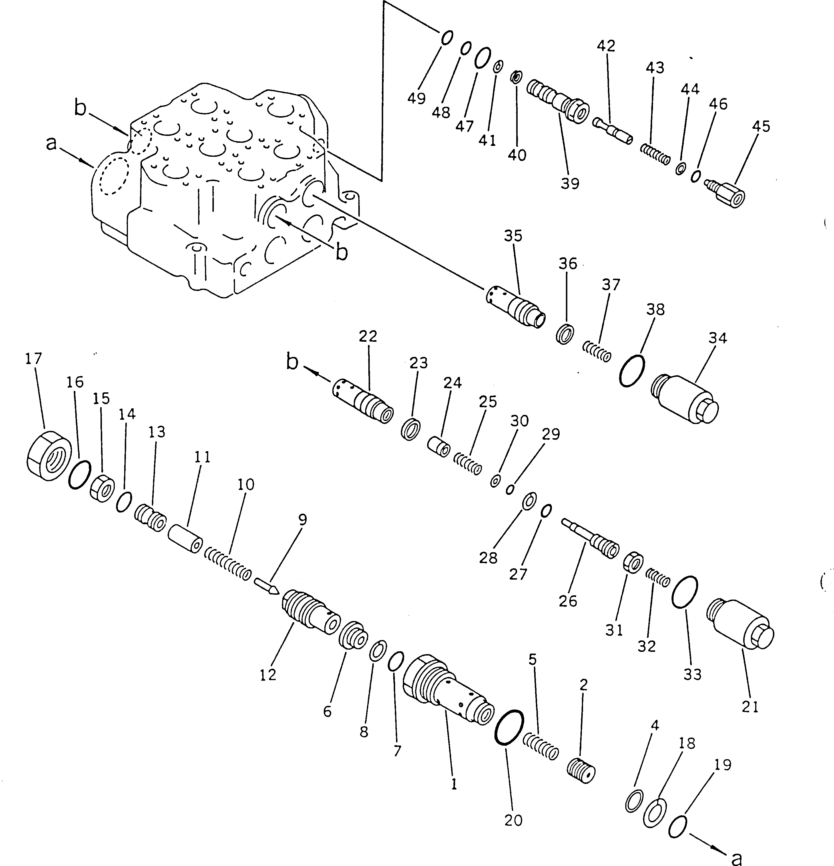 Клапан в сборе, предохранительный 709-10-57600 KOMATSU