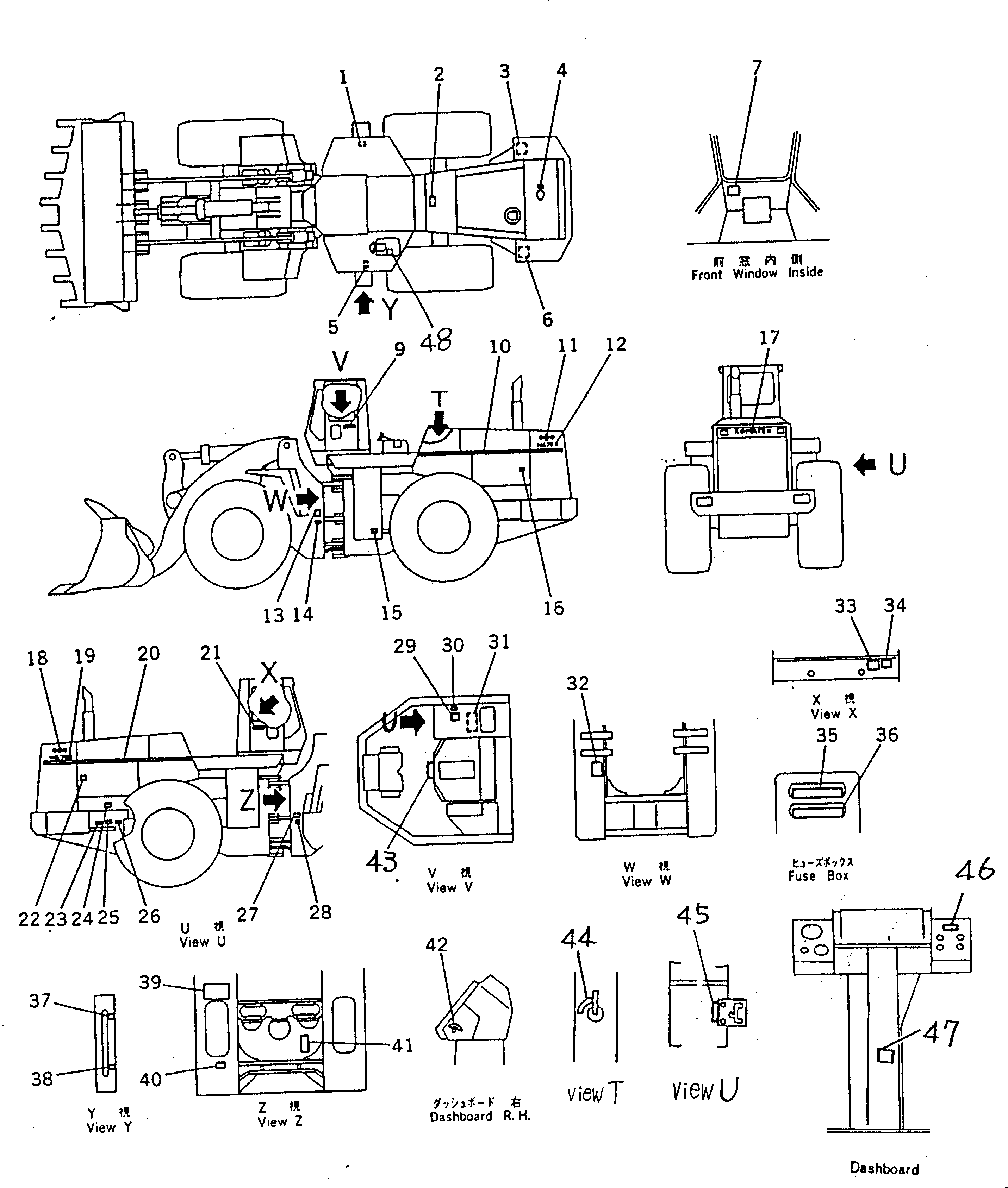 PLATE, OPERATING,BREAKER 428-V06-1141 KOMATSU