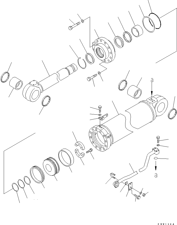 SERVICE KIT,DUMP CYLINDER 707-99-84470 KOMATSU