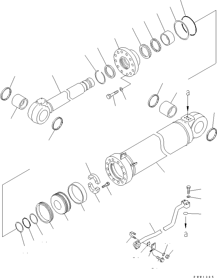 SERVICE KIT,DUMP CYLINDER 707-99-96120 KOMATSU