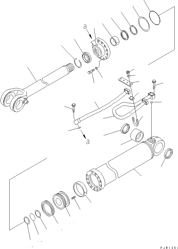 CYLINDER ASS'Y,LIFT¤ R.H. 707-01-0A900 KOMATSU