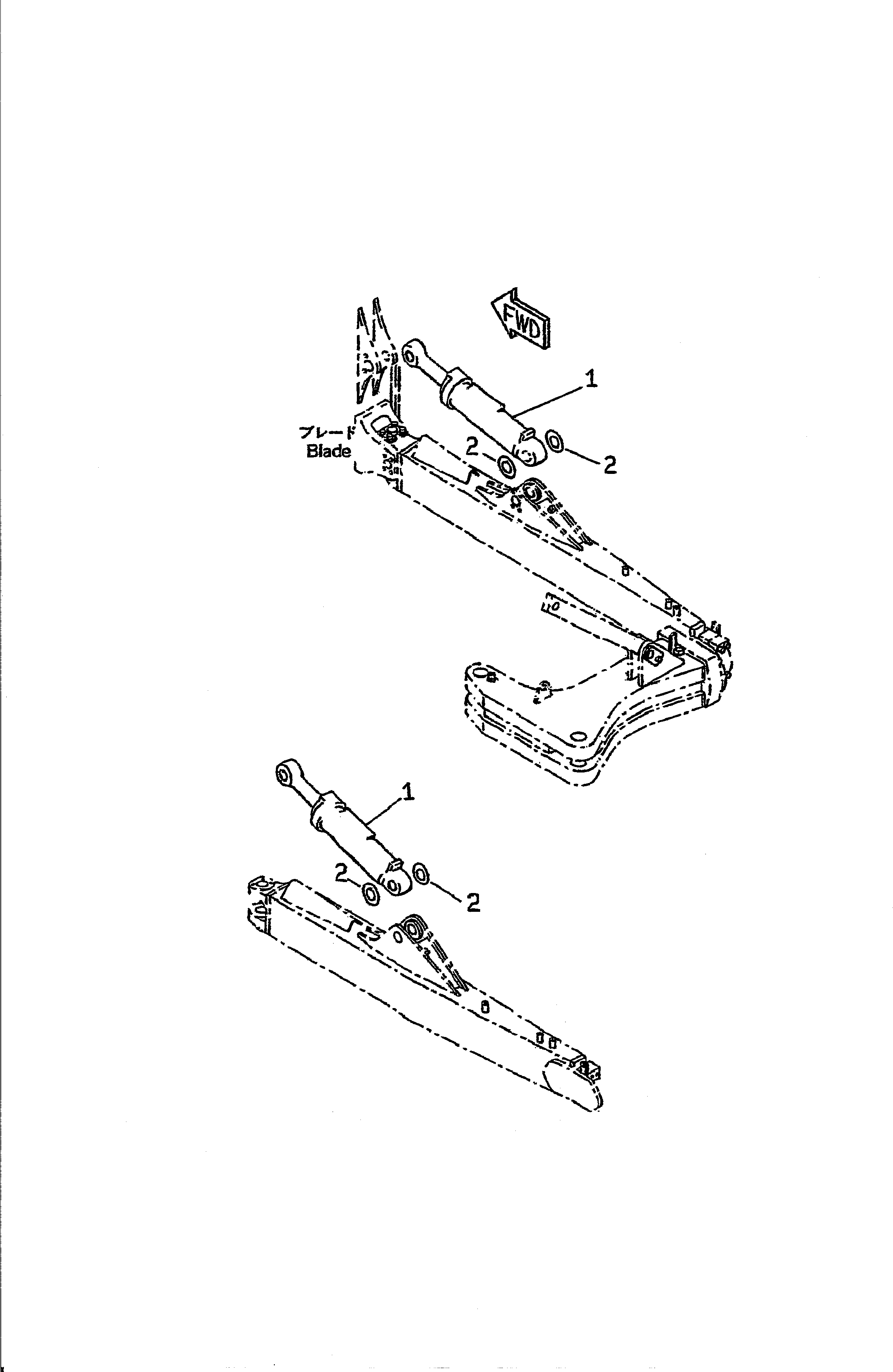 CYLINDER ASS'Y,DUMP (707-01-02680) KOMATSU