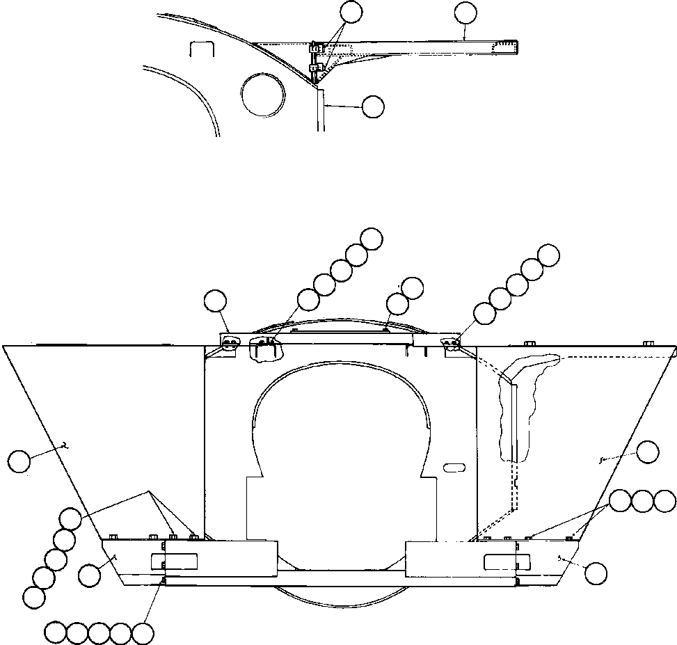 UPRIGHT, L.H. YA1853 KOMATSU