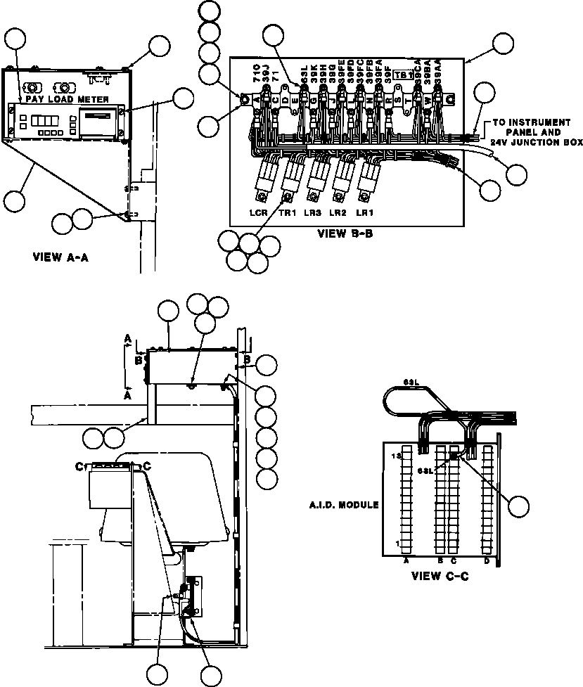 CONTROL BOX, PAYLOAD METER (SEE FIG 40422) EC4375 KOMATSU