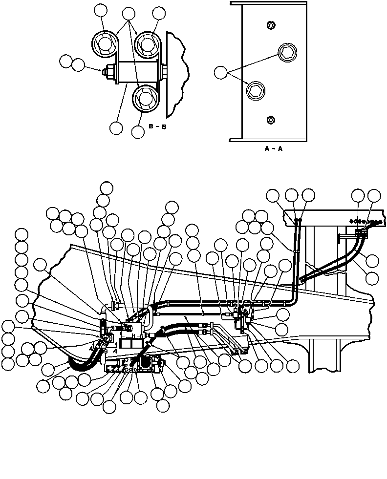 NOTE: (1) INCLUDED IN MK3591 ANTI-FLOAT KIT. MK3591 KOMATSU