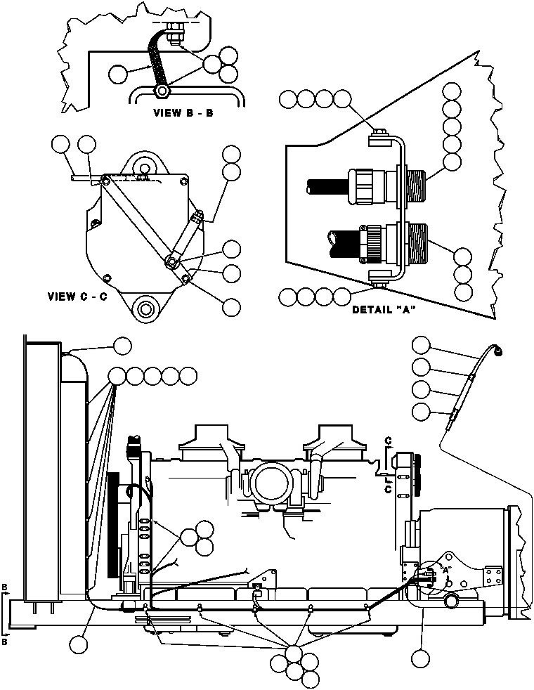 HARNESS, ENGINE - DDEC III YA2858 KOMATSU