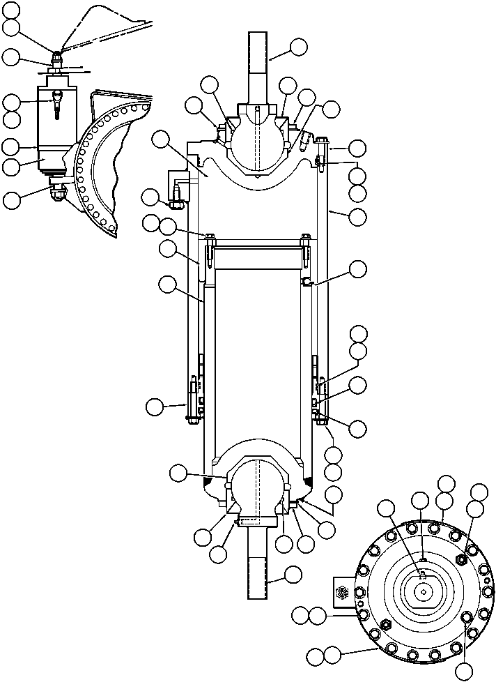 REAR SUSPENSION ASSM EG1637 KOMATSU