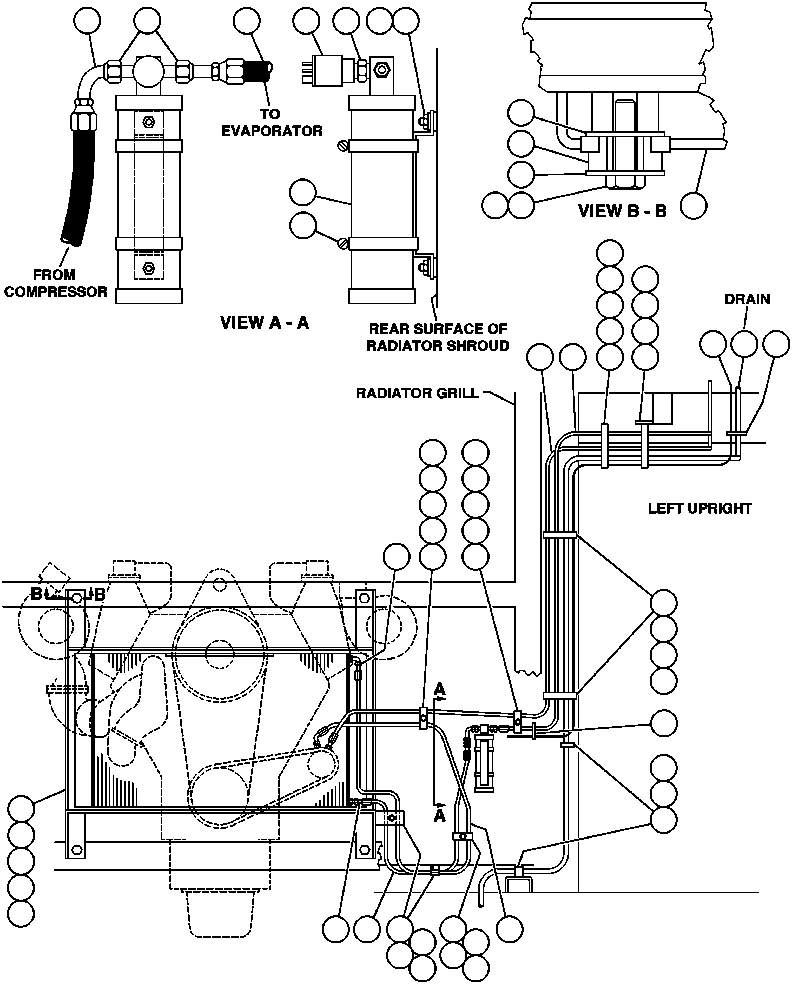 MOUNT, CONDENSER EF1061 KOMATSU