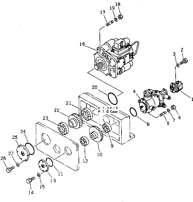 PUMP ASS'Y,ROTOR KZ10-01-1111 KOMATSU