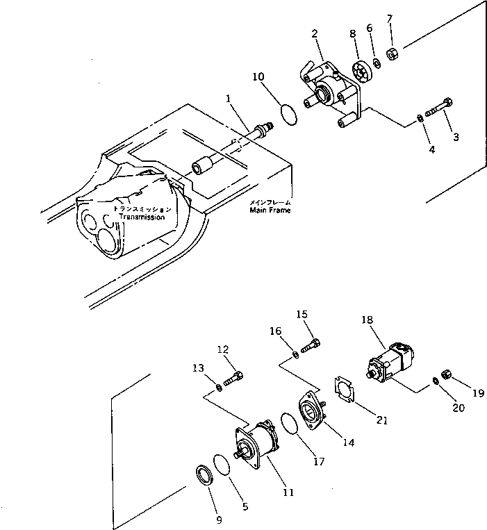 Фланец KZ10-01-3141 KOMATSU