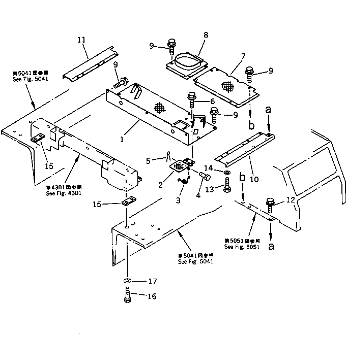 FLOOR,(MODIFIED PARTS) KZ10-01-5340 KOMATSU