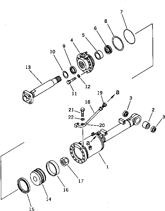 CYLINDER ASS'Y,PITCH 14F-63-03040 KOMATSU
