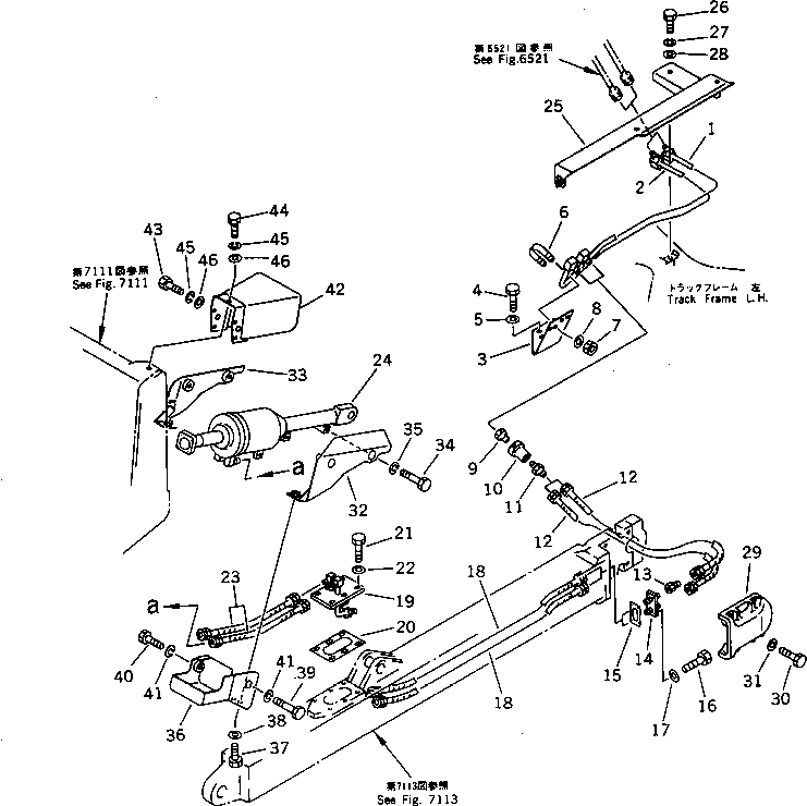 CYLINDER GROUP,TILT (SEE FIG.7131) (14F-63-X3050) KOMATSU