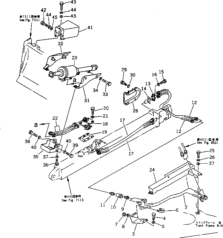 CYLINDER GROUP,PITCH (SEE FIG.7131) (D65P) (14F-63-X3040) KOMATSU