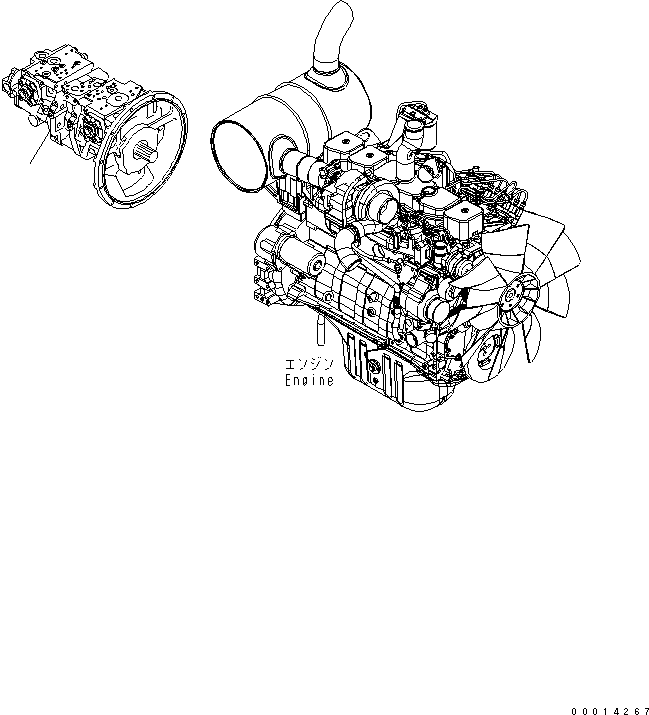 Насос в сборе (708-2L-00230) KOMATSU
