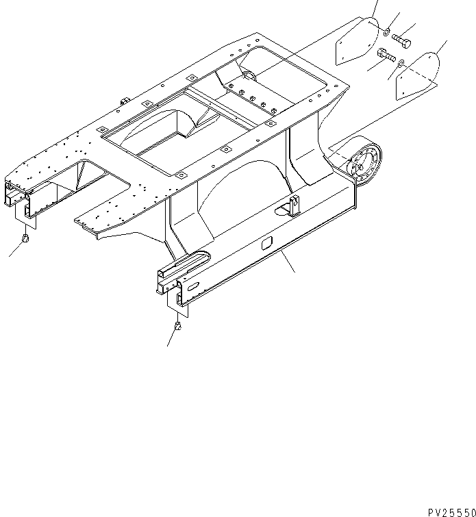 Рама гусеничной тележки 8206-30-6142 KOMATSU