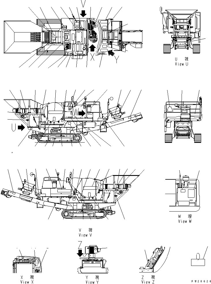 Табличка безопасности 09826-A0880 KOMATSU