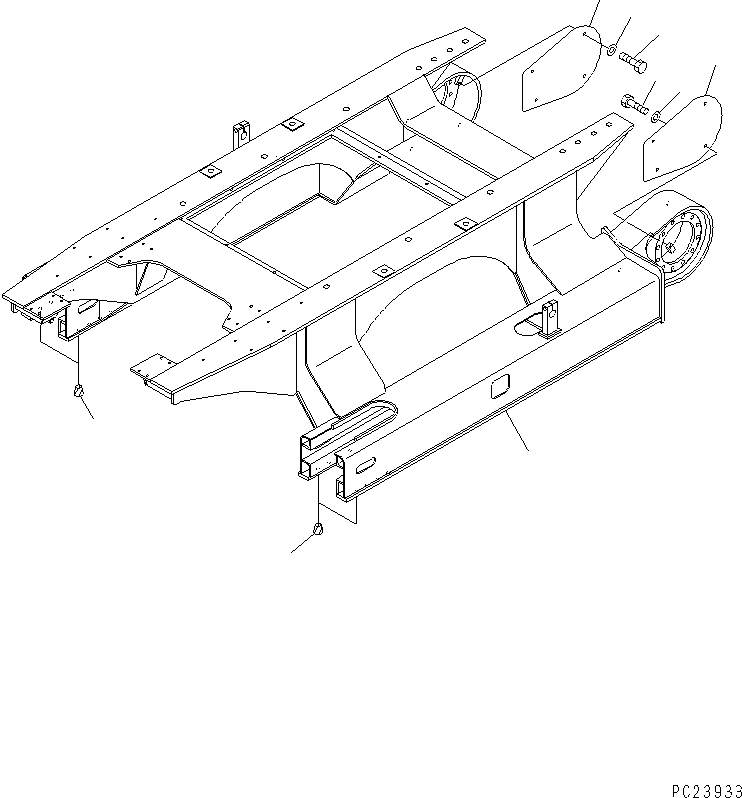 Рама гусеничной тележки 8206-30-5111 KOMATSU