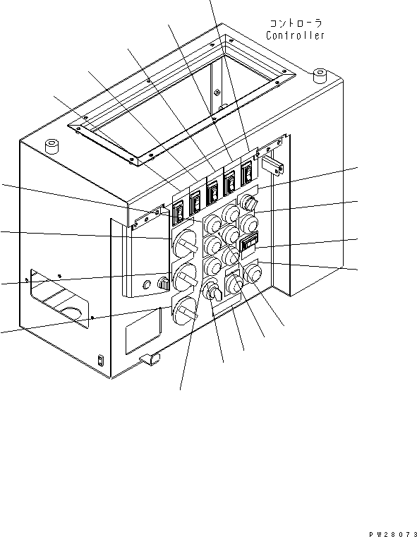 Табличка управления 09683-00000 KOMATSU