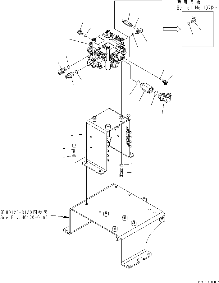 Управляющий клапан 723-51-10102 KOMATSU