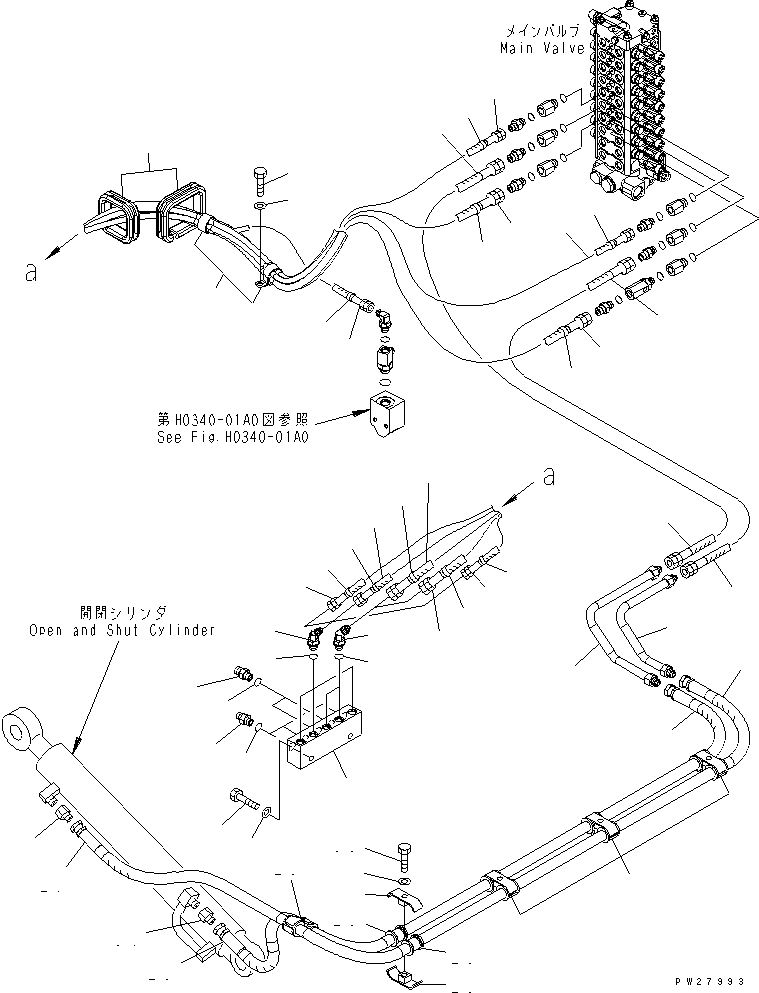 Шланг 07631-A0429 KOMATSU