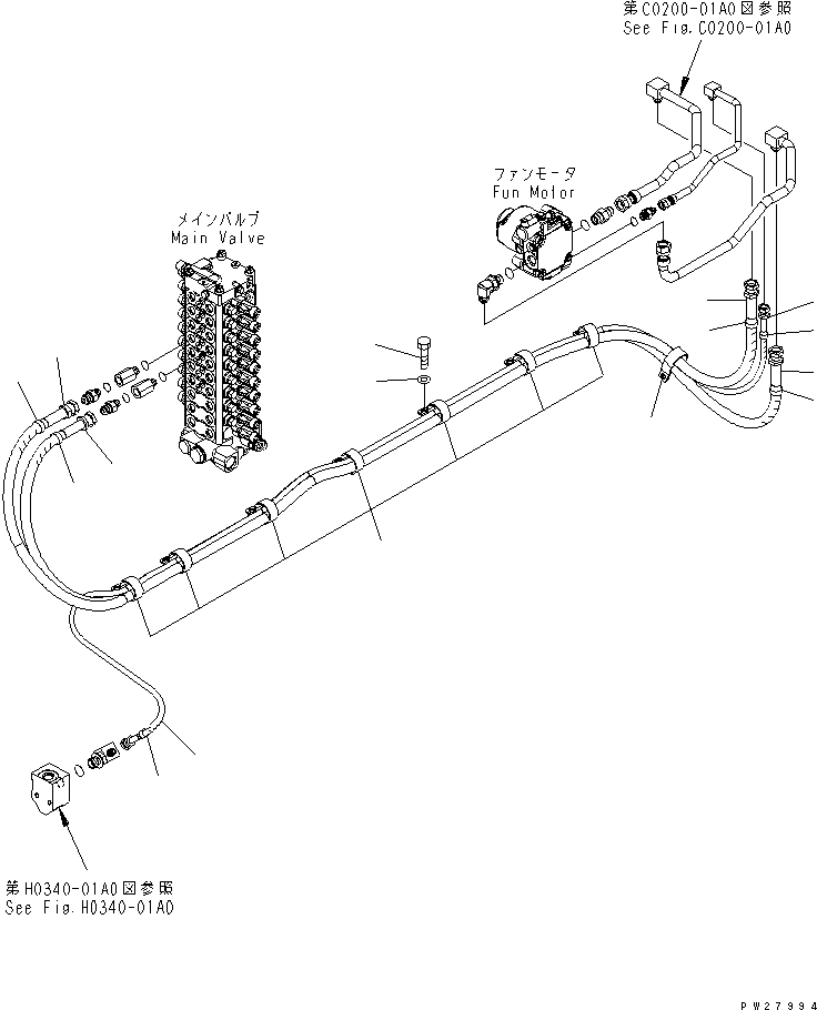 Шланг 07631-00535 KOMATSU