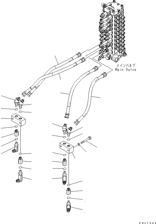 Шланг 07631-00508 KOMATSU