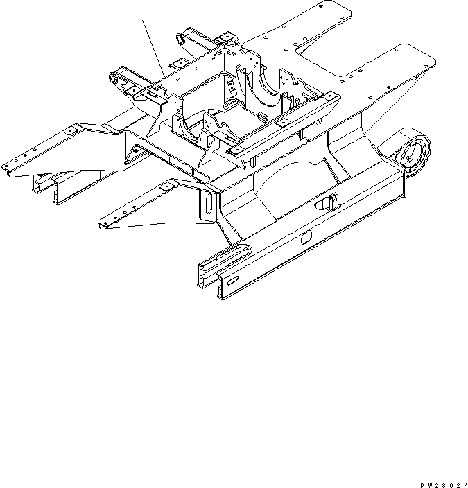 Рама гусеничной тележки 8298-30-1111 KOMATSU